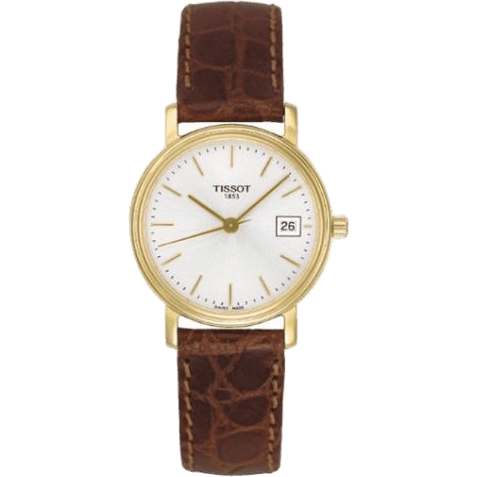 Desire Quartz 27 Yellow Gold PVD / Silver / Strap