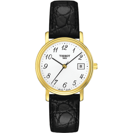 Desire Quartz 27 Yellow Gold PVD / White / Strap