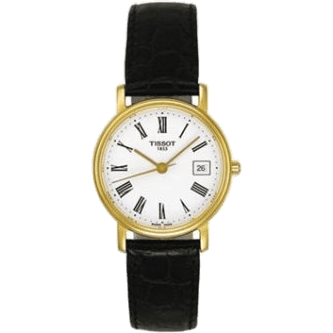 Desire Quartz 34 Yellow Gold PVD / White / Strap