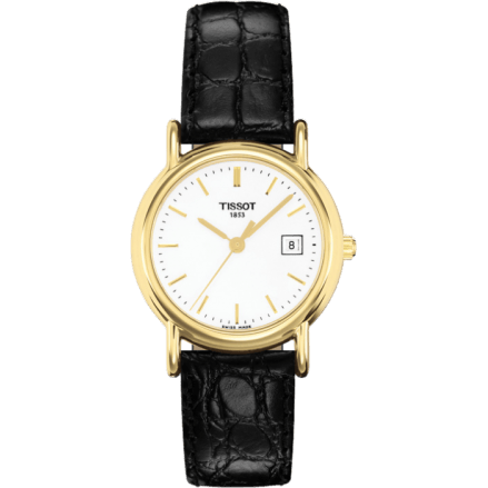 Carson Quartz 26.8 Yellow Gold / Silver / Strap