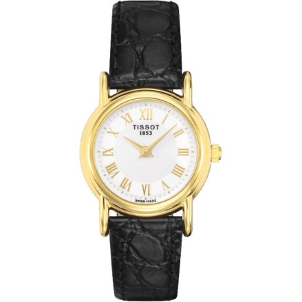 Carson Quartz 26.8 Yellow Gold / Silver / Strap