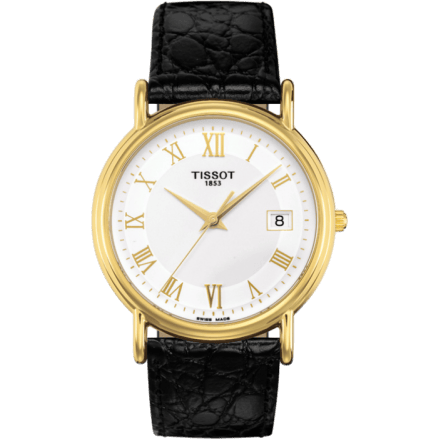 Carson Quartz 33.7 Yellow Gold / Silver / Strap