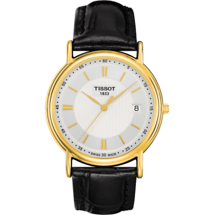 Carson Quartz 33.7 Yellow Gold / Silver / Strap