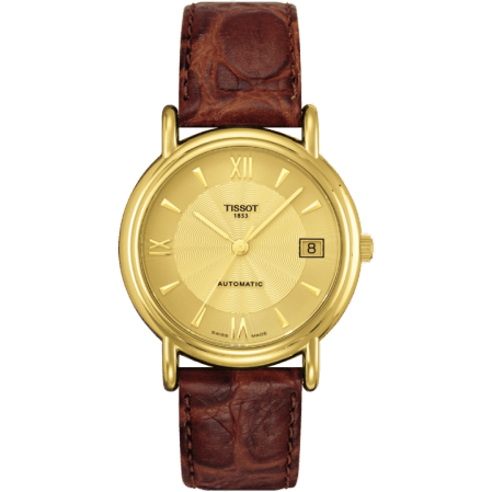 Carson Automatic 35.5 Yellow Gold / Champagne / Strap