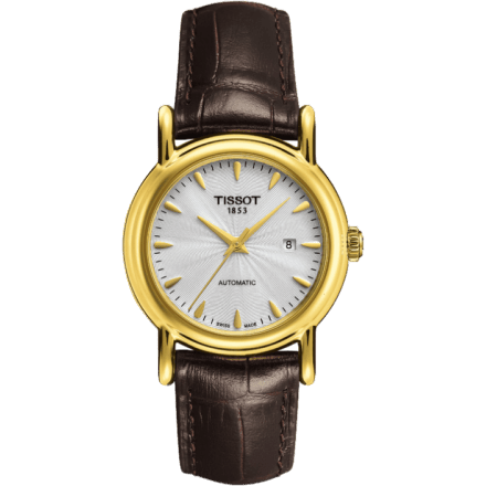 Carson Automatic 29.7 Yellow Gold / Silver / Strap