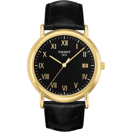 Carson Quartz 40 Yellow Gold / Black / Strap