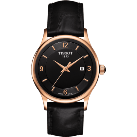Rose Dream Quartz Ladies Steel Back Black