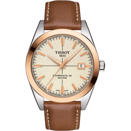 Gentleman Powermatic Stainless Steel - Red Gold / Cream / Strap