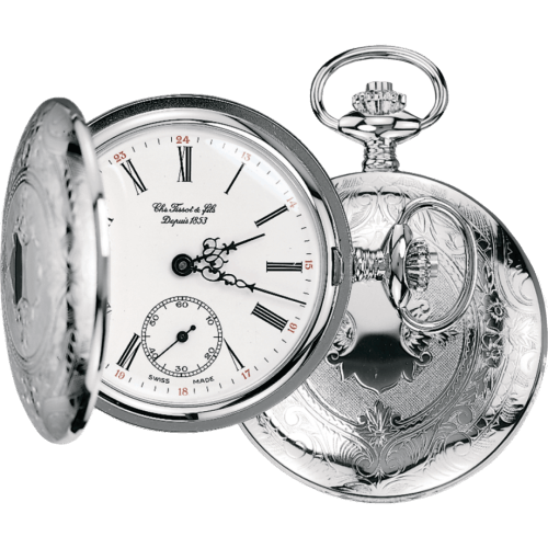 Tissot Savonnette Mechanical Stainless Steel / White