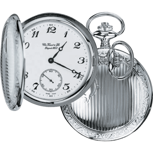 Tissot Savonnette Mechanical Stainless Steel / White