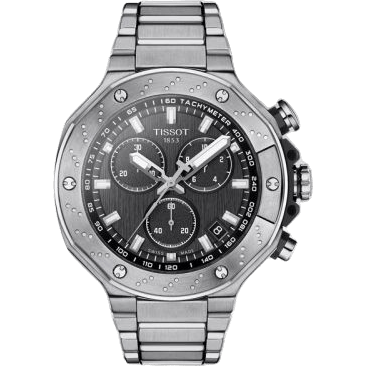T-Race Chronograph Stainless Steel / Black / Bracelet