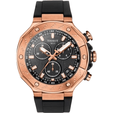 T-Race Chronograph Rose Gold / Black / Rubber