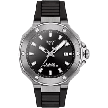 T-Race Powermatic 80 Stainless Steel / Black / Rubber