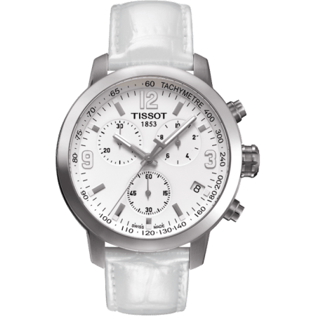 PRC 200 Quartz Chronograph White Leather