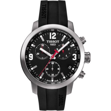 PRC 200 Quartz Chronograph Stainless Steel / Black / Rubber
