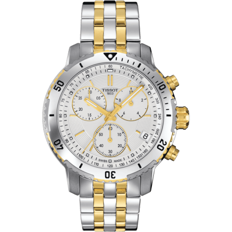 Tissot PRS 200 Stainless Steel - Yellow Gold / Silver / Bracelet