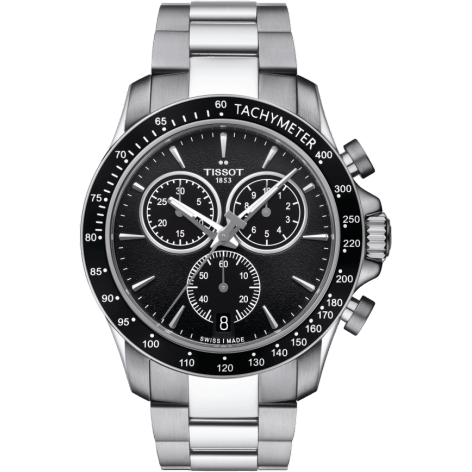 V8 Quartz Chronograph Stainless Steel / Black / Bracelet