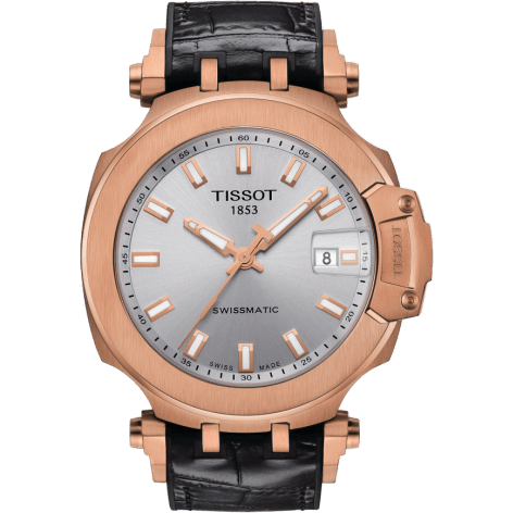 T-Race Swissmatic 45 Rose Gold PVD / Silver