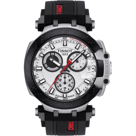 T-Race Chronograph Stainless Steel / White