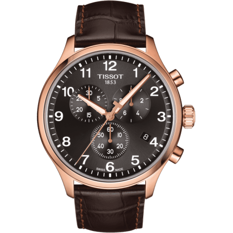 Chrono XL Classic Rose Gold PVD / Black / Strap