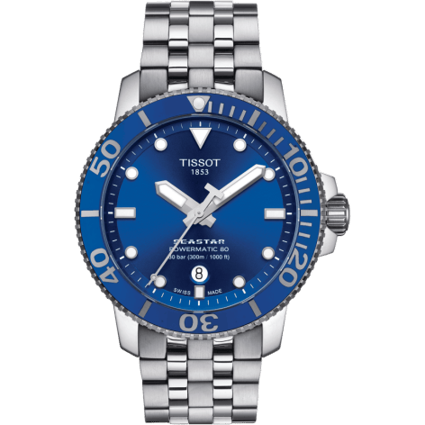 Seastar 1000 Powermatic 80 43 Stainless Steel / Blue / Bracelet