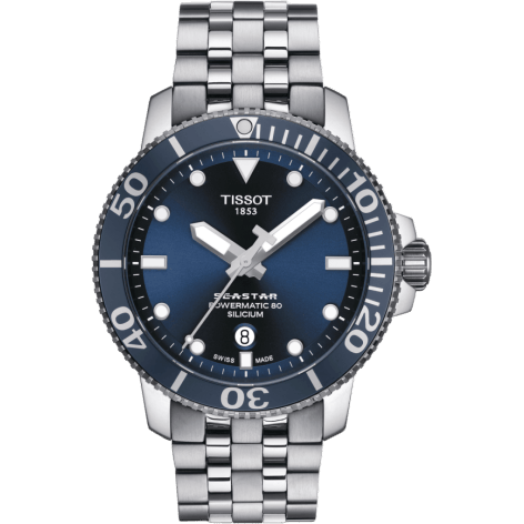 Seastar 1000 Powermatic 80 Silicium 43 Stainless Steel / Blue / Bracelet