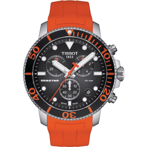 Seastar 1000 Chronograph Quartz 45.5 Stainless Steel / Black / Rubber