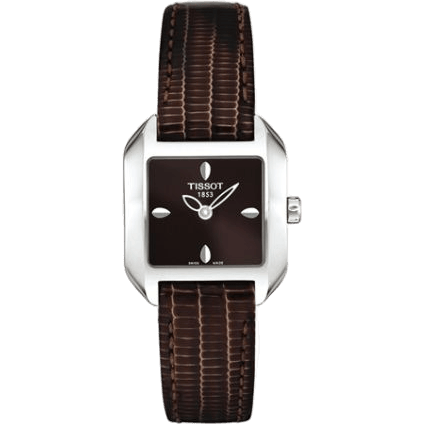 T-Wave Square Quartz 23.6 Stainless Steel / Black / Strap
