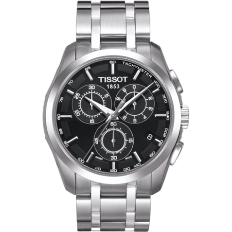 Couturier Quartz Chronograph Stainless Steel / Black / BRacelet