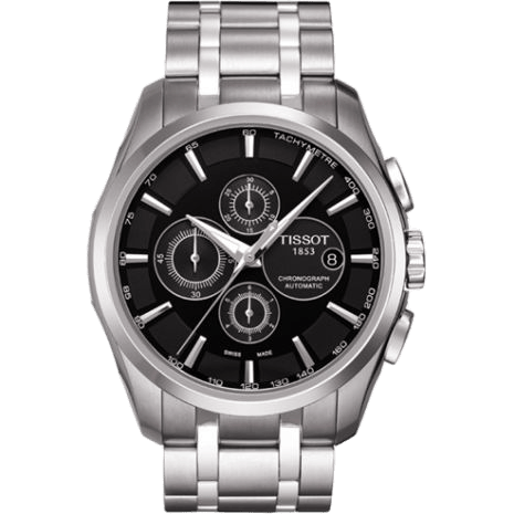 Couturier Automatic Chronograph Stainless Steel / Black / Bracelet