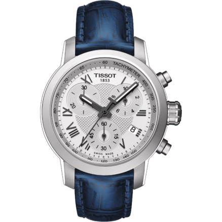 PRC 200 Quartz Chronograph Lady Roman Blue Leather