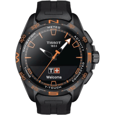 T-Touch Connect Solar Black Titanium - Ceramic / Black / Rubber