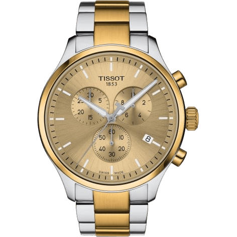 Chrono XL Classic Stainless Steel - Yellow Gold / Champagne / Bracelet
