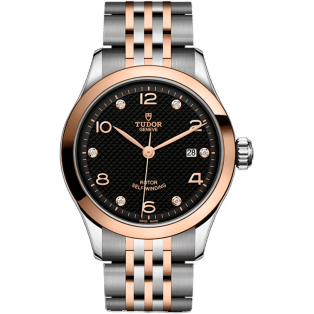 1926 28 Stainless Steel / Rose Gold / Black - Diamond