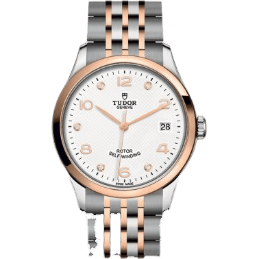 1926 36 Stainless Steel / Rose Gold / White - Diamond