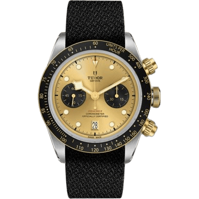 Heritage Black Bay Chronograph S&G / Champagne / Textile