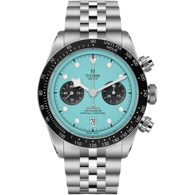 Heritage Black Bay Chronograph Flamingo Blue