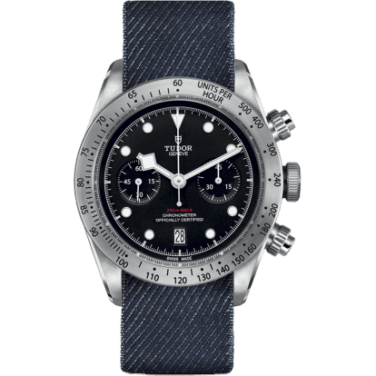 Heritage Black Bay Black Chronograph / Fabric