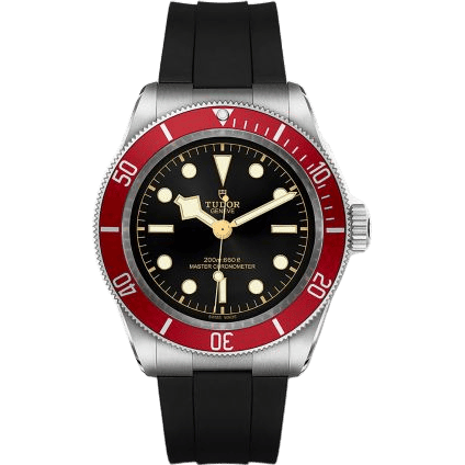 Black Bay Master Chronometer Stainless Steel - Burgundy / Black / Rubber
