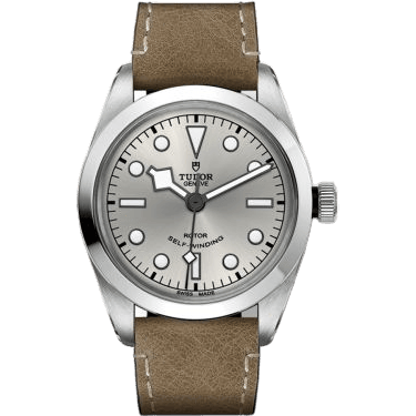 Heritage Black Bay 36 Stainless Steel / Silver / Beige Leather