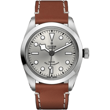 Heritage Black Bay 36 Stainless Steel / Silver / Brown Leather