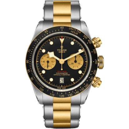 Heritage Black Bay Chronograph S&G / Black / Bracelet