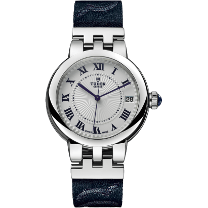 Clair de Rose 34 Stainless Steel / Silver-Roman / Fabric