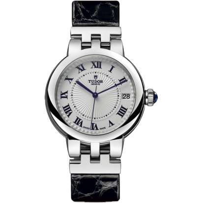 Clair de Rose 34 Stainless Steel / Silver-Roman / Alligator