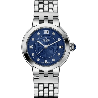 Clair de Rose 34 Stainless Steel / Blue-Diamond / Bracelet
