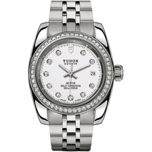 Classic 28 Stainless Steel / Diamond / White-Diamond / Bracelet