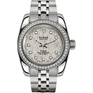Classic 28 Stainless Steel / Diamond / Silver-Diamond / Bracelet