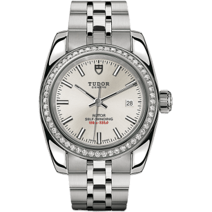 Classic 28 Stainless Steel / Diamond / Silver / Bracelet