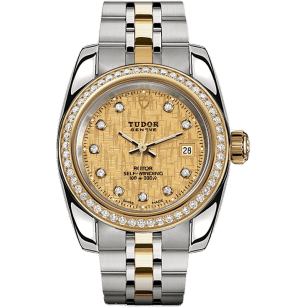 Classic 28 Stainless Steel / Yellow Gold / Diamond / Champagne-Diamond / Bracelet