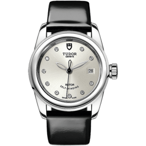Glamour Date 26 Stainless Steel / Silver-Diamond / Strap